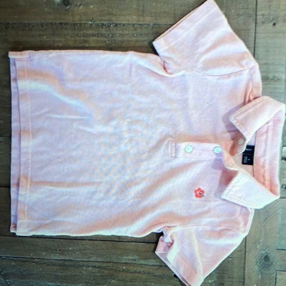 Janie and jack peach polo shirt